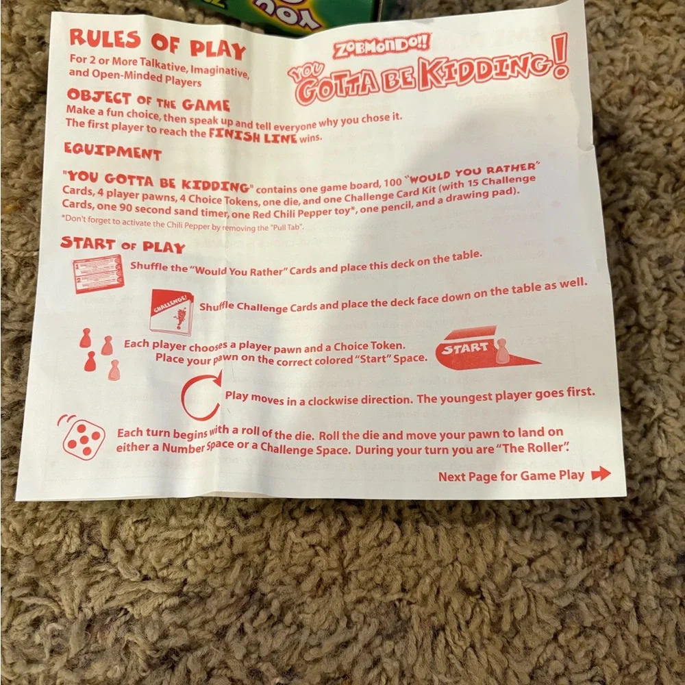 You Gotta Be Kidding! The Crazy Game of 